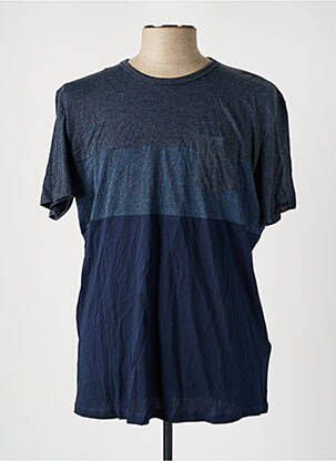 T-shirt bleu TOM TAILOR pour homme