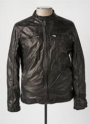 Veste simili cuir noir PETROL INDUSTRIES pour homme seconde vue