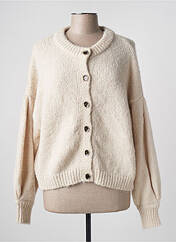 Gilet manches longues beige VERO MODA pour femme seconde vue