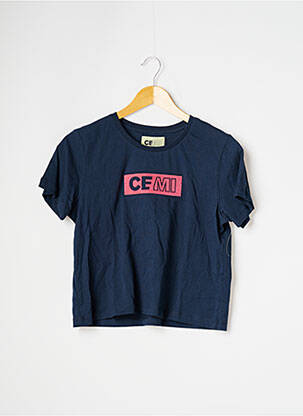Crop top bleu CEMI femme