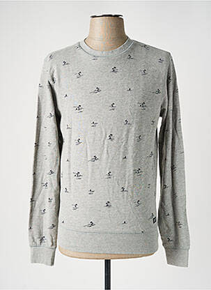 Sweat-shirt gris PETROL INDUSTRIES homme