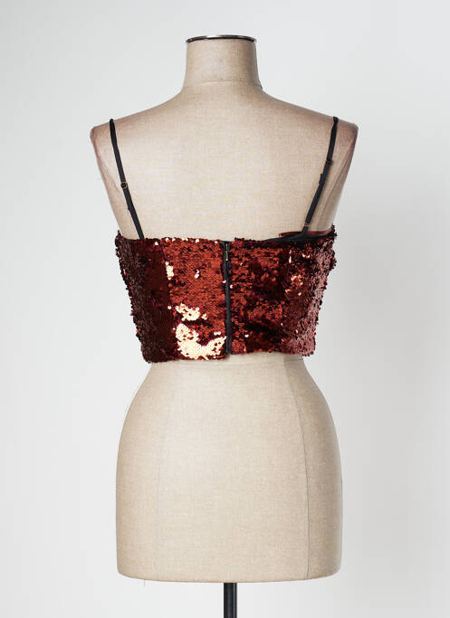 Crop top rouge MANGO pour femme