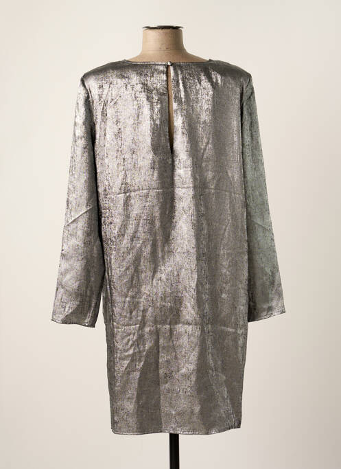 Robe mi-longue argent ONLY pour femme