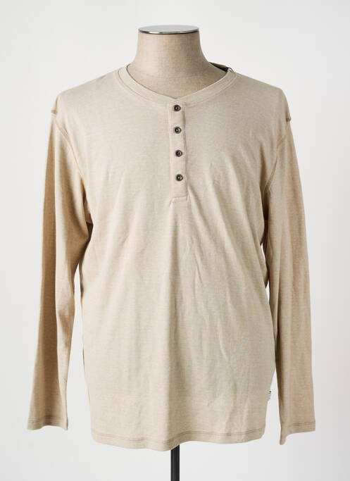 T-shirt beige JACK & JONES pour homme