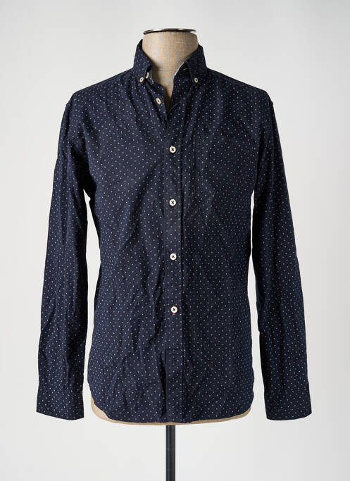 Chemise manches longues bleu JACK & JONES pour homme