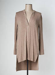 Tunique manches longues marron MANGO femme
