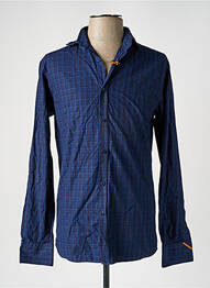 Chemise manches longues bleu LE FABULEUX MARCEL DE BRUXELLES homme