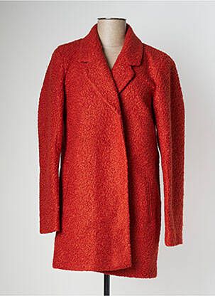 Manteau long rouge VILA pour femme