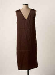 Robe mi-longue marron VERO MODA pour femme seconde vue