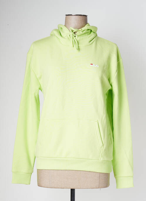 Sweat-shirt à capuche vert FILA pour femme