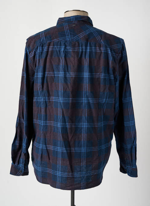 Chemise manches longues bleu PETROL INDUSTRIES pour homme