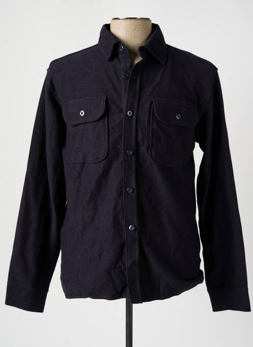 Chemise manches longues bleu JACK & JONES pour homme