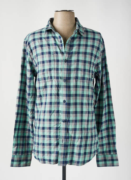 Chemise manches longues vert VANS pour homme