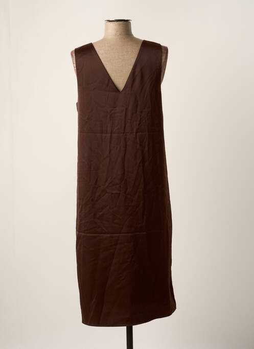 Robe mi-longue marron VERO MODA pour femme