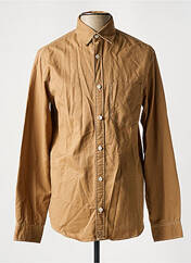 Chemise manches longues marron JACK & JONES pour homme seconde vue