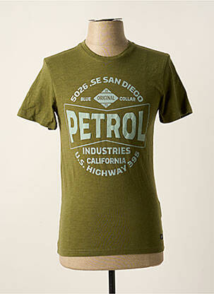 T-shirt vert PETROL INDUSTRIES pour homme