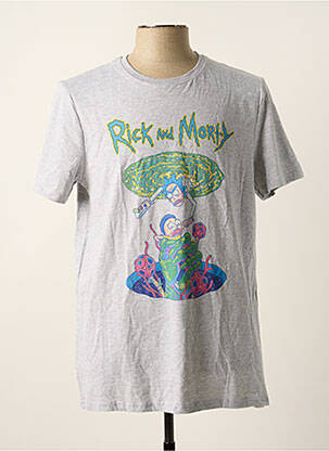 T-shirt gris RICK AND MORTY pour homme