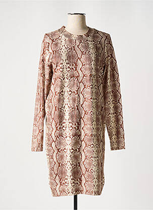 Robe pull marron VERO MODA femme