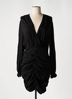 Robe courte noir MANGO pour femme