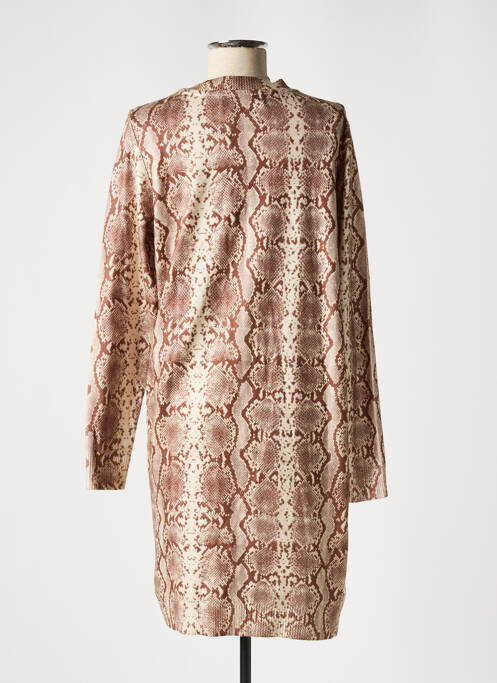 Robe pull marron VERO MODA pour femme