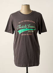 T-shirt gris JACK & JONES pour homme seconde vue