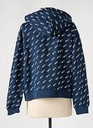 Sweat-shirt à capuche bleu CEMI femme