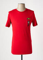 T-shirt rouge JACK & JONES pour homme seconde vue