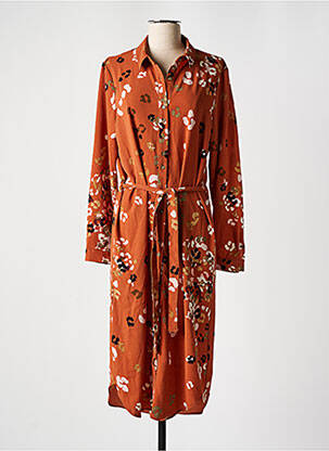 Robe longue marron VERO MODA femme