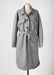 Manteau long gris ONLY pour femme seconde vue