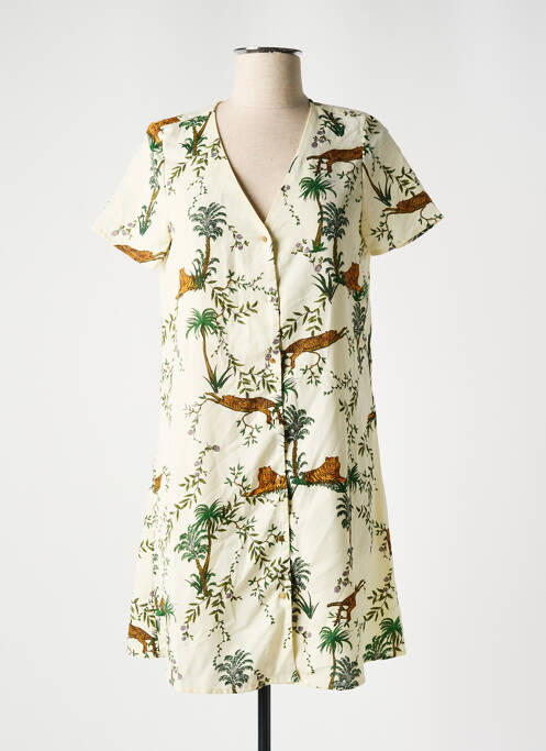 Robe mi-longue blanc ONLY pour femme