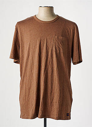 T-shirt marron TOM TAILOR pour homme