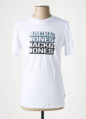 T-shirt blanc JACK & JONES pour homme