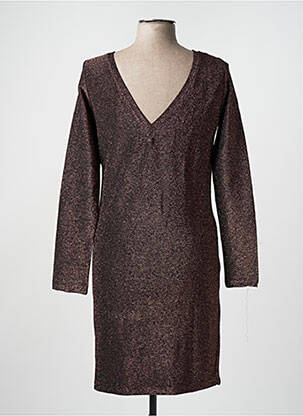 Robe courte marron ONLY femme