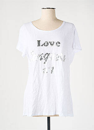 T-shirt blanc BSB pour femme