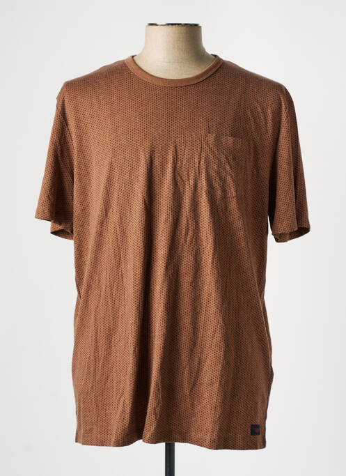 T-shirt marron TOM TAILOR pour homme