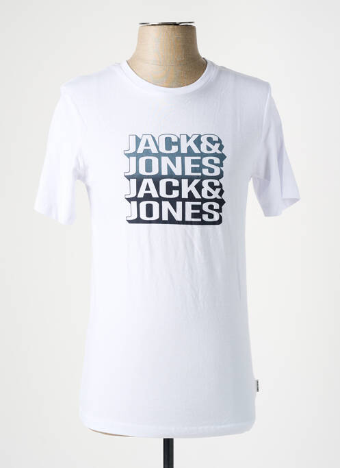 T-shirt blanc JACK & JONES pour homme