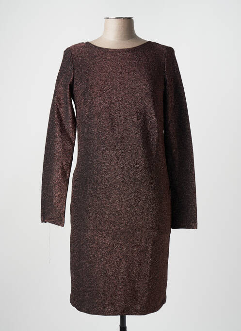 Robe courte marron ONLY pour femme