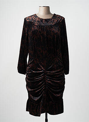 Robe mi-longue marron DEUX. BY ELINE DE MUNCK femme