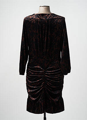 Robe mi-longue marron DEUX. BY ELINE DE MUNCK femme
