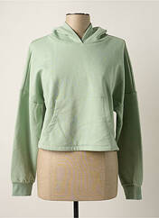 Sweat-shirt à capuche vert ONLY pour femme seconde vue