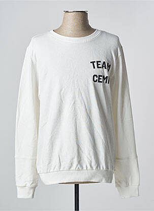 Sweat-shirt blanc CEMI pour homme