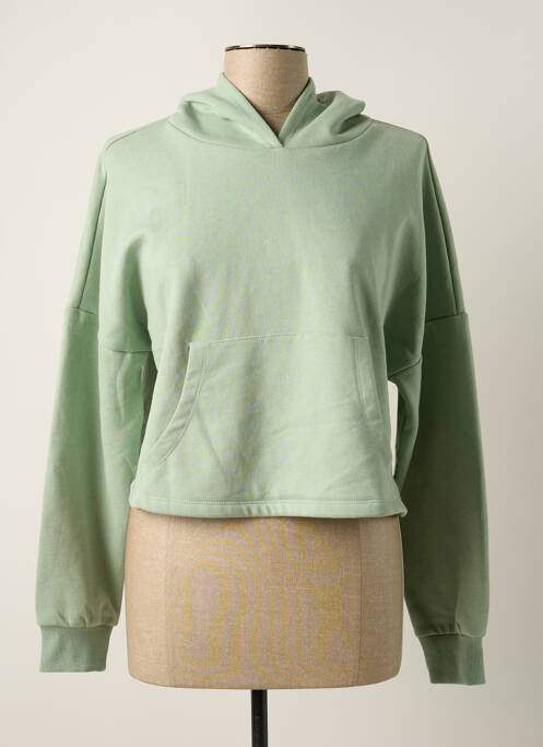 Sweat-shirt à capuche vert ONLY pour femme