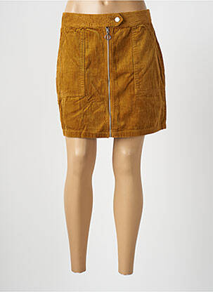 Jupe courte marron JACQUELINE DE YONG femme