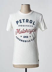 T-shirt blanc PETROL INDUSTRIES pour homme seconde vue