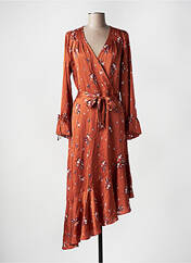 Robe longue orange CLOUDS OF FASHION pour femme seconde vue