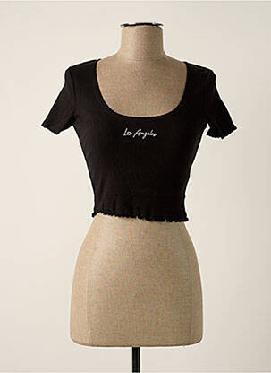 Crop top noir TALLY WEIJL femme