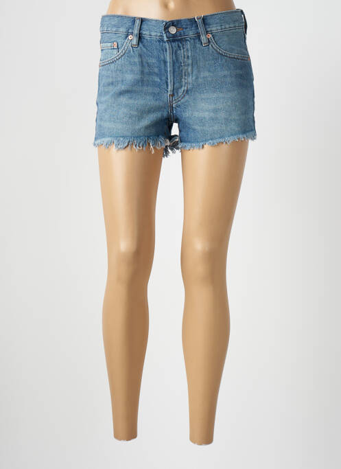 Short bleu MANGO pour femme