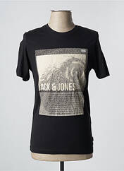 T-shirt noir JACK & JONES pour homme seconde vue