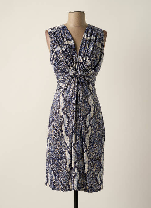 Robe mi-longue bleu MORGAN pour femme