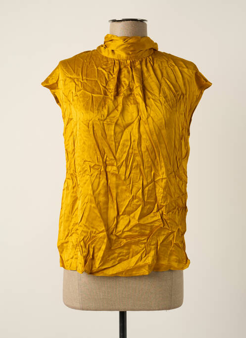 Blouse jaune MANGO pour femme